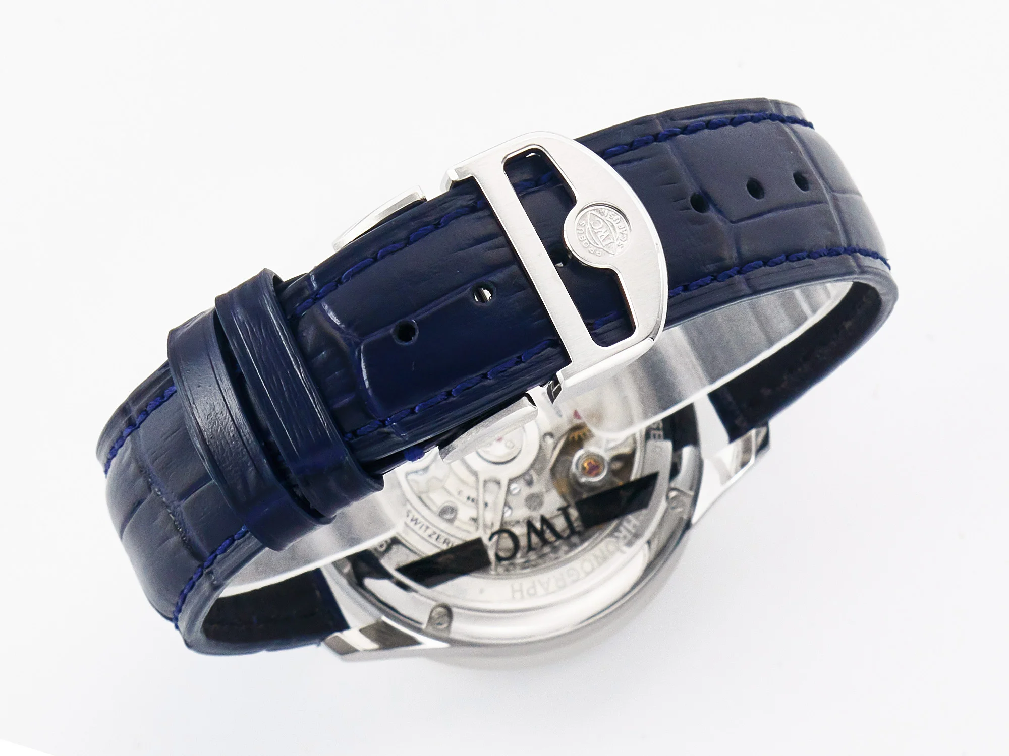 Portuguese Chrono IW371605 ZF 1:1 Best Edition White Dial on Blue Leather Strap A69355