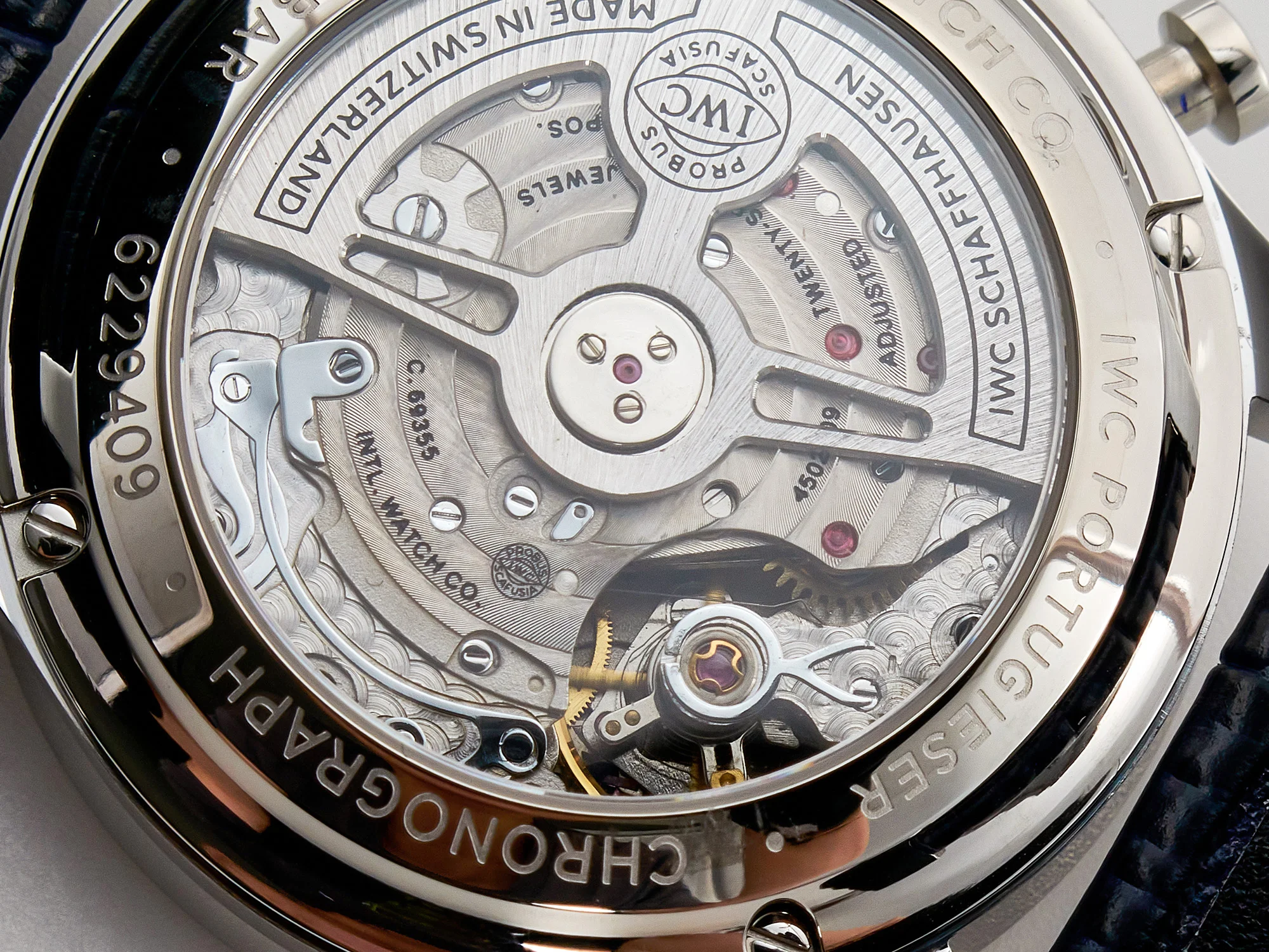 Portuguese Chrono IW371605 ZF 1:1 Best Edition White Dial on Blue Leather Strap A69355