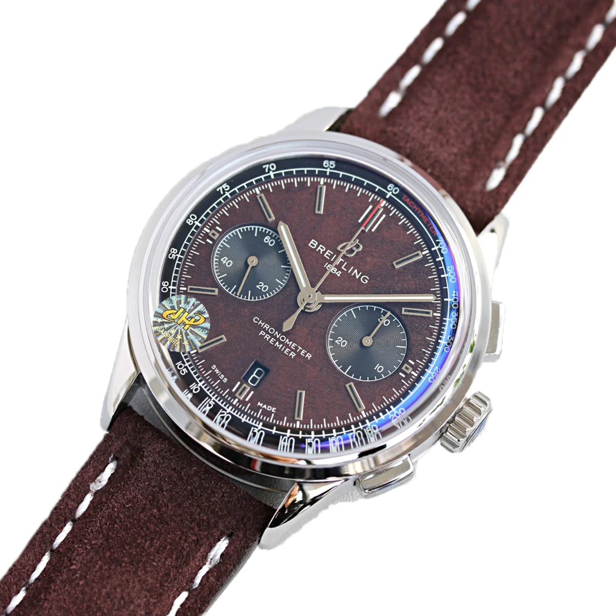 Premier B01 Chronograph 42 Bentley Centenary Brown Dial in Steel Ref. AB01181A1Q1X1