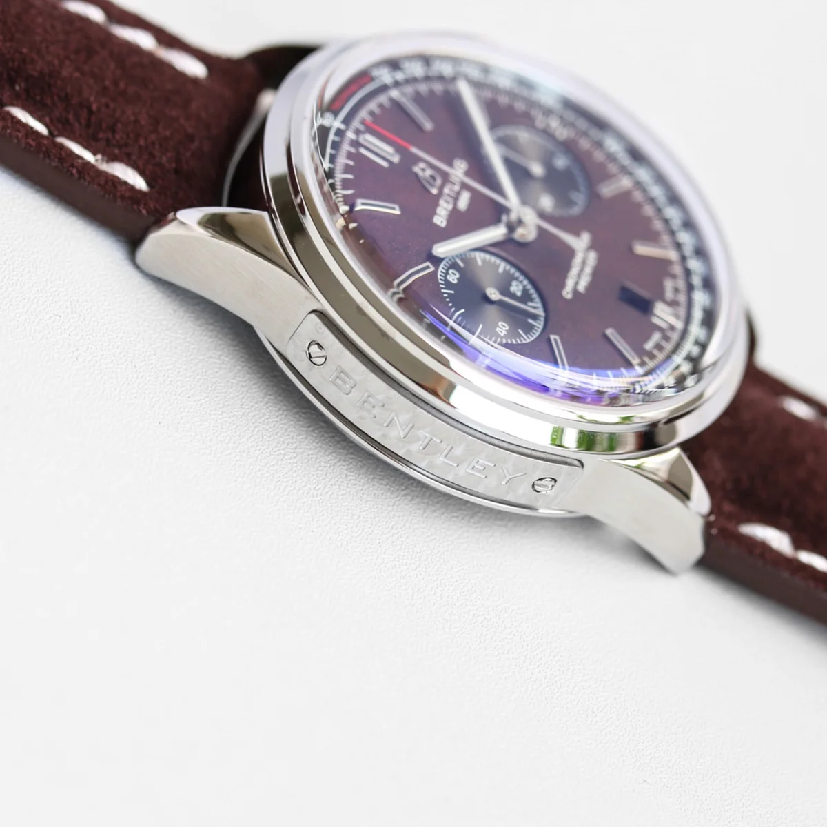 Premier B01 Chronograph 42 Bentley Centenary Brown Dial in Steel Ref. AB01181A1Q1X1