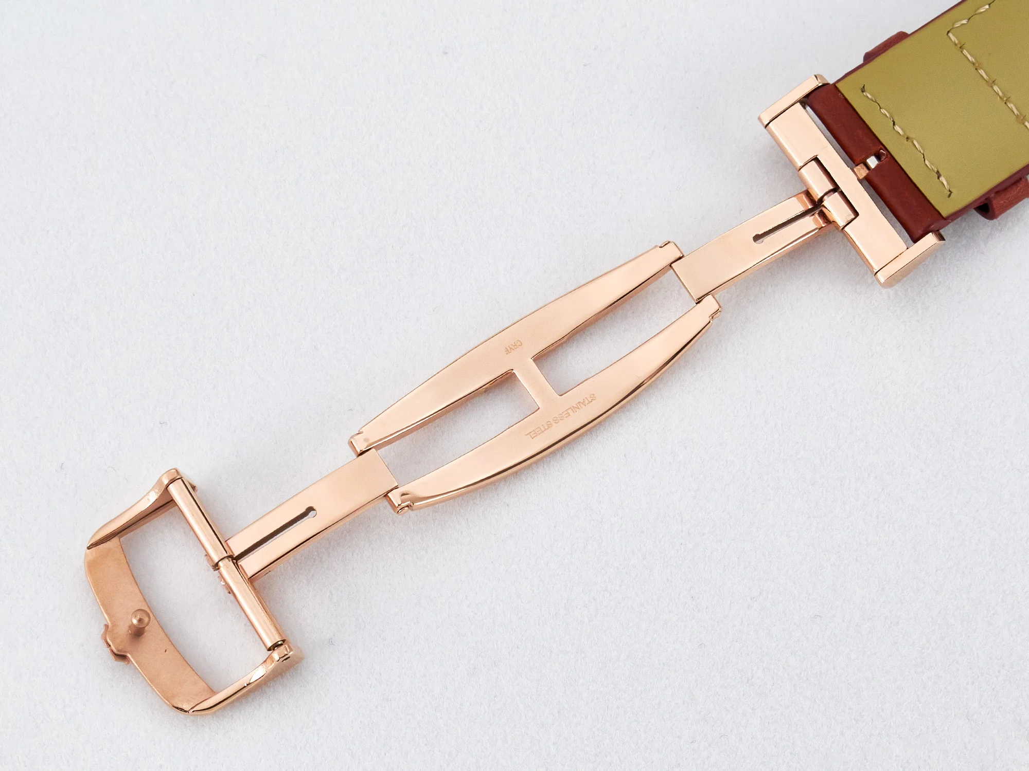 Reverso Tribute Duoface Small Seconds RG MGF Best Edition Black Dial on Red Leather Strap A854A