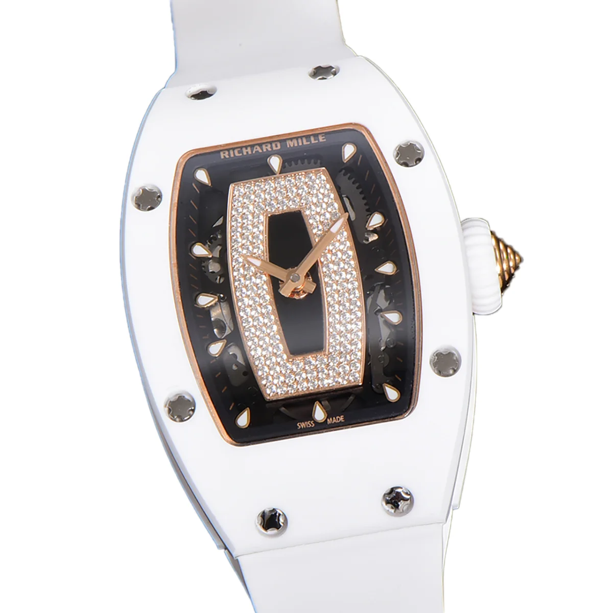 RM 007 Automatic Ladies White Ceramic