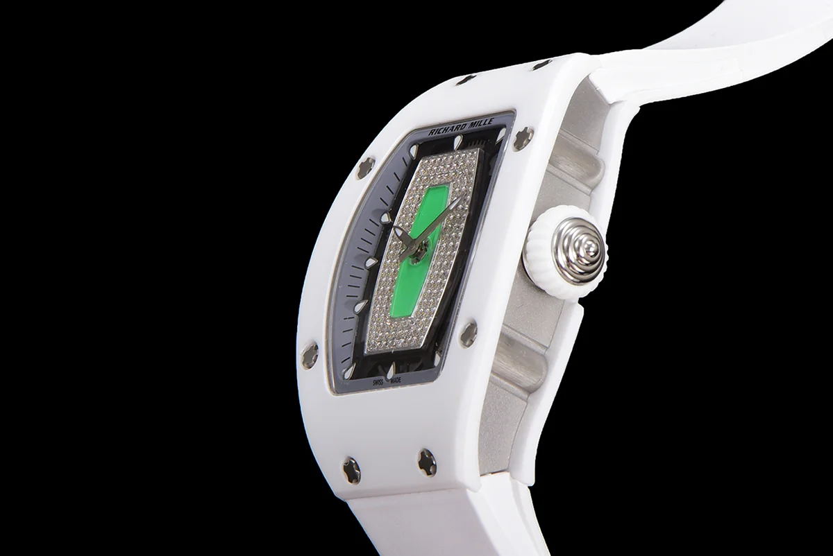 RM 007 Automatic Ladies White Ceramic Green