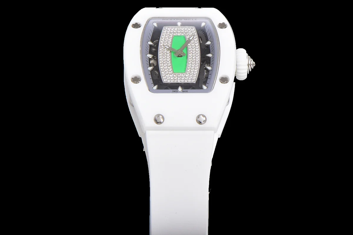 RM 007 Automatic Ladies White Ceramic Green