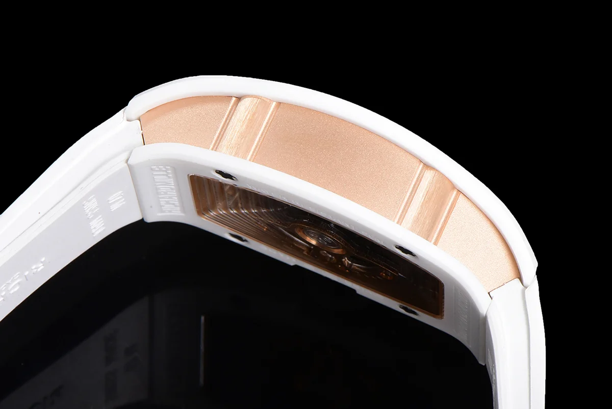 RM 007 Automatic Ladies White Ceramic White Lips