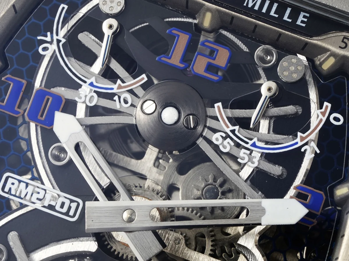 RM 021-01 Tourbillon Aerodyne on White Rubber Strap