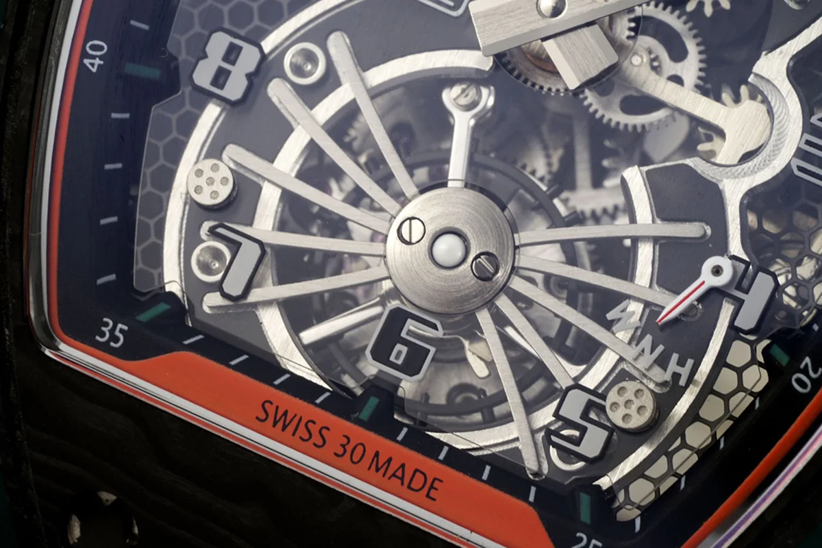 RM 021-02 Tourbillon Aerodyne on Black Rubber Strap