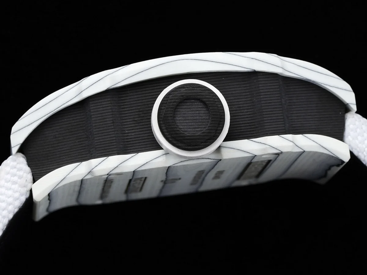 RM 027-02 Tourbillon Rafael Nadal White NTPT on White Nylon Strap