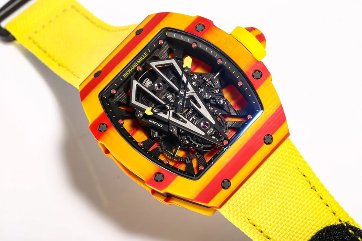RM 027-03 Tourbillon Rafael Nadal Yellow TPT Quartz