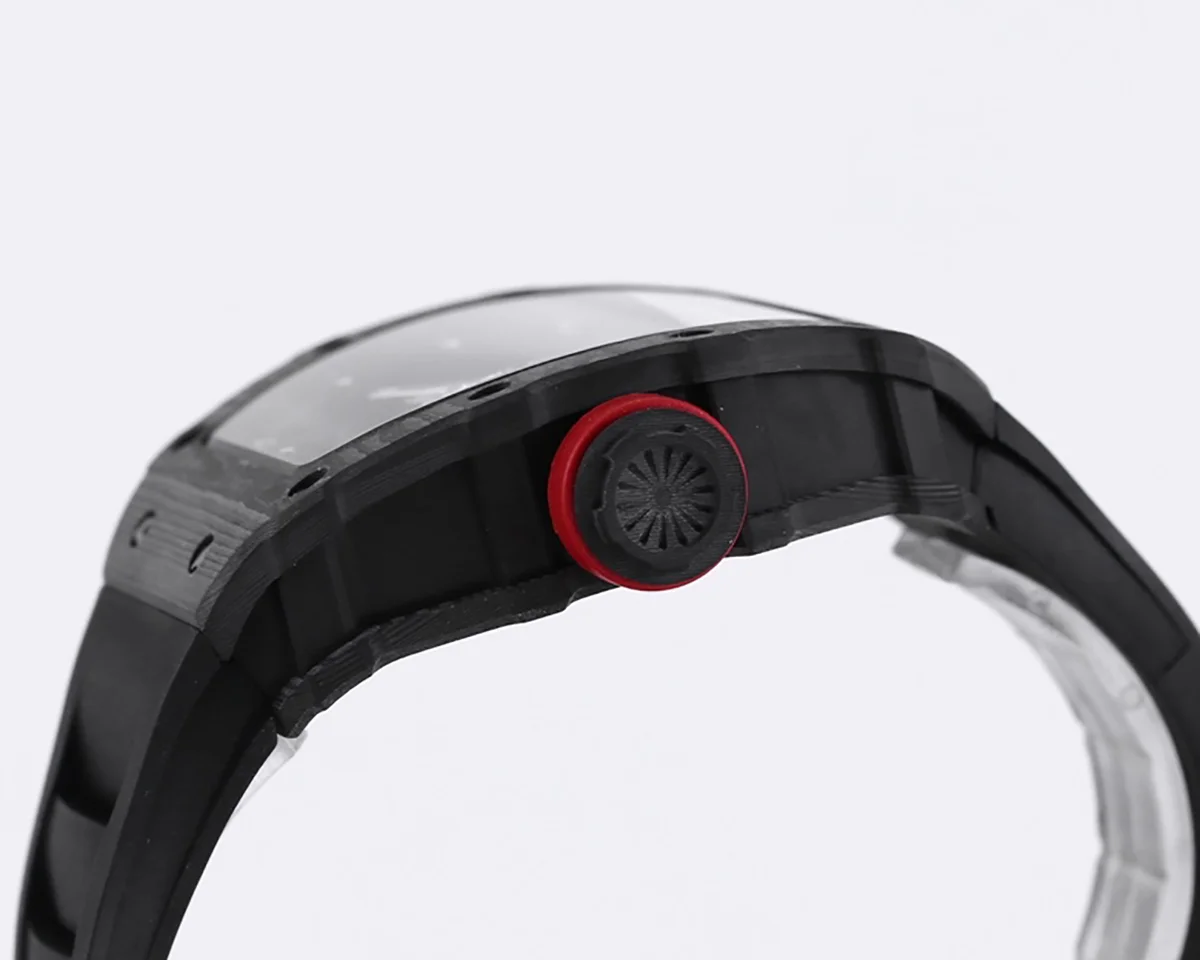 RM 035-01 Rafael Nadal NTPT Carbon on Black Rubber Strap