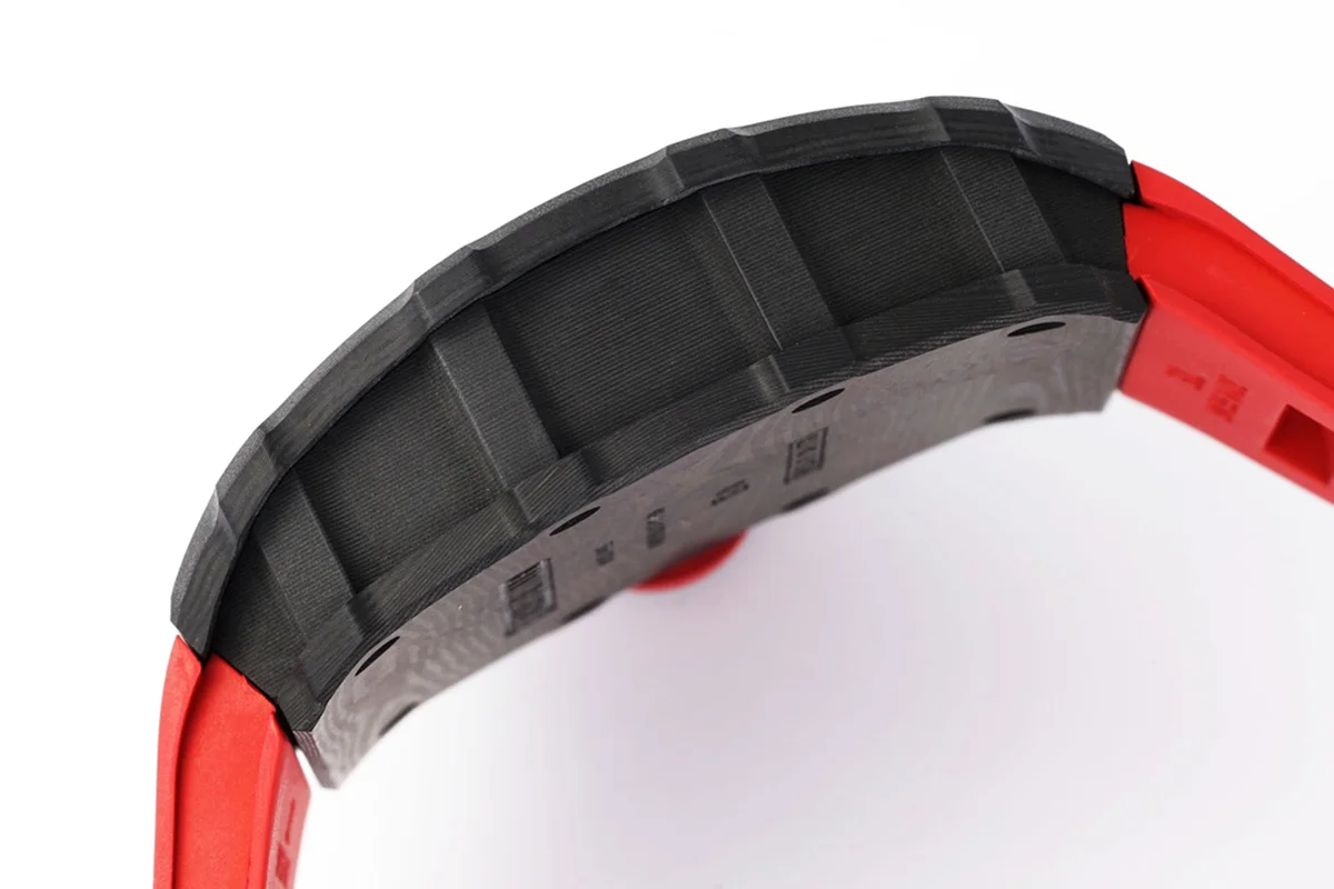 RM 035-01 Rafael Nadal NTPT Carbon on Red Rubber Strap (Sonic)