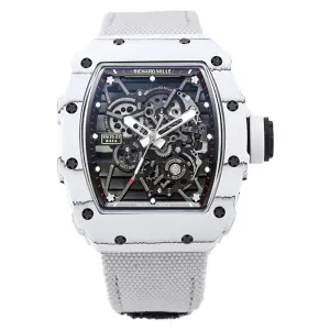 RM 035-01 Rafael Nadal White NTPT on White Nylon Strap