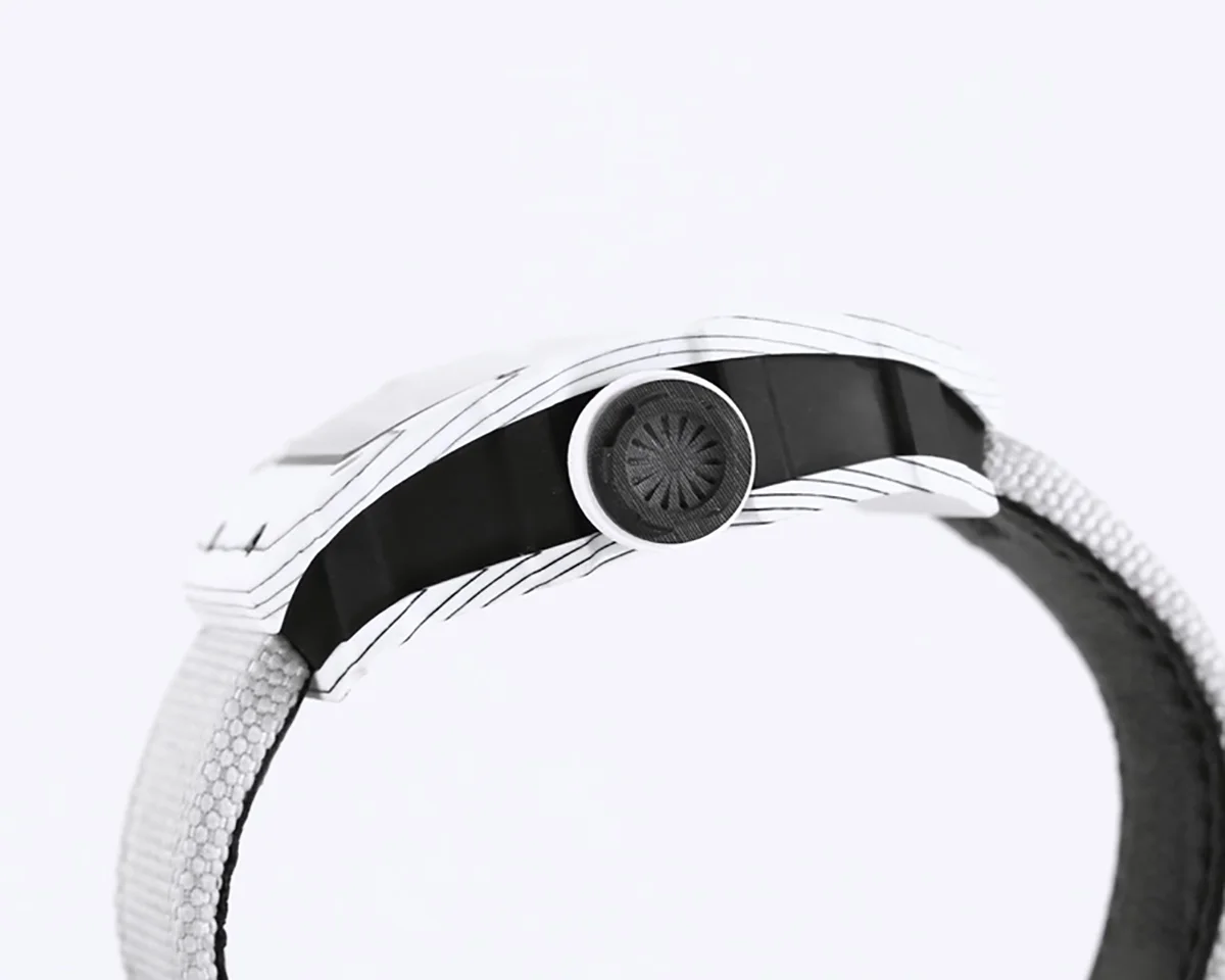 RM 035-01 Rafael Nadal White NTPT on White Nylon Strap
