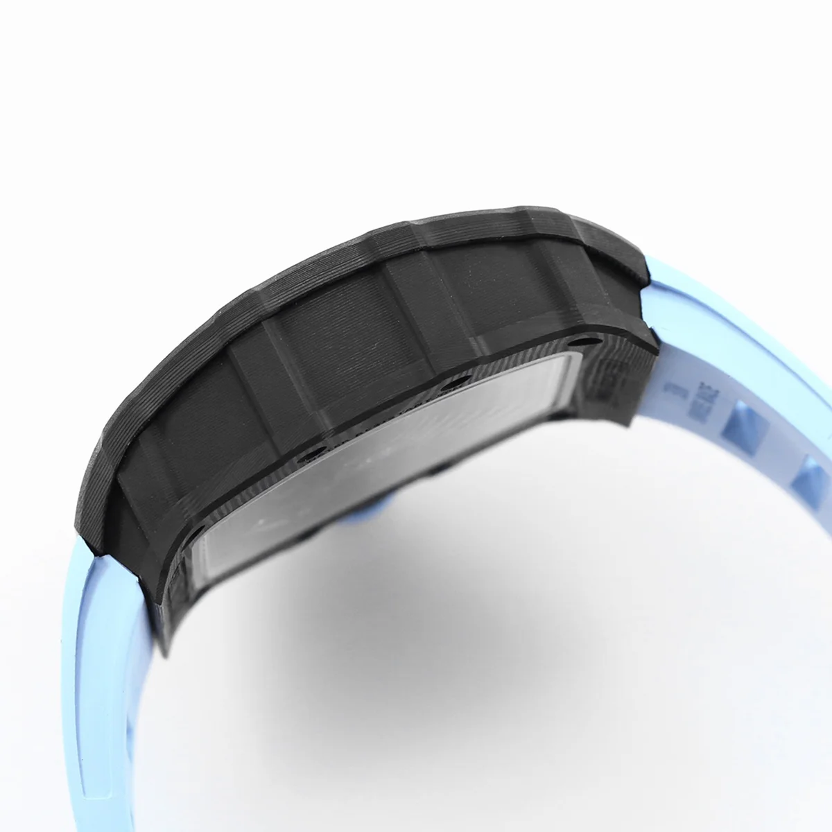 RM 035-02 Rafael Nadal NTPT Carbon on Blue Rubber Strap