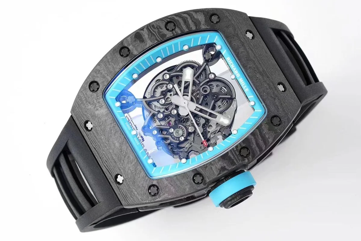 RM 055 Bubba Watson “Yas Marina Circuit” NTPT on Black Rubber Strap RMUL2