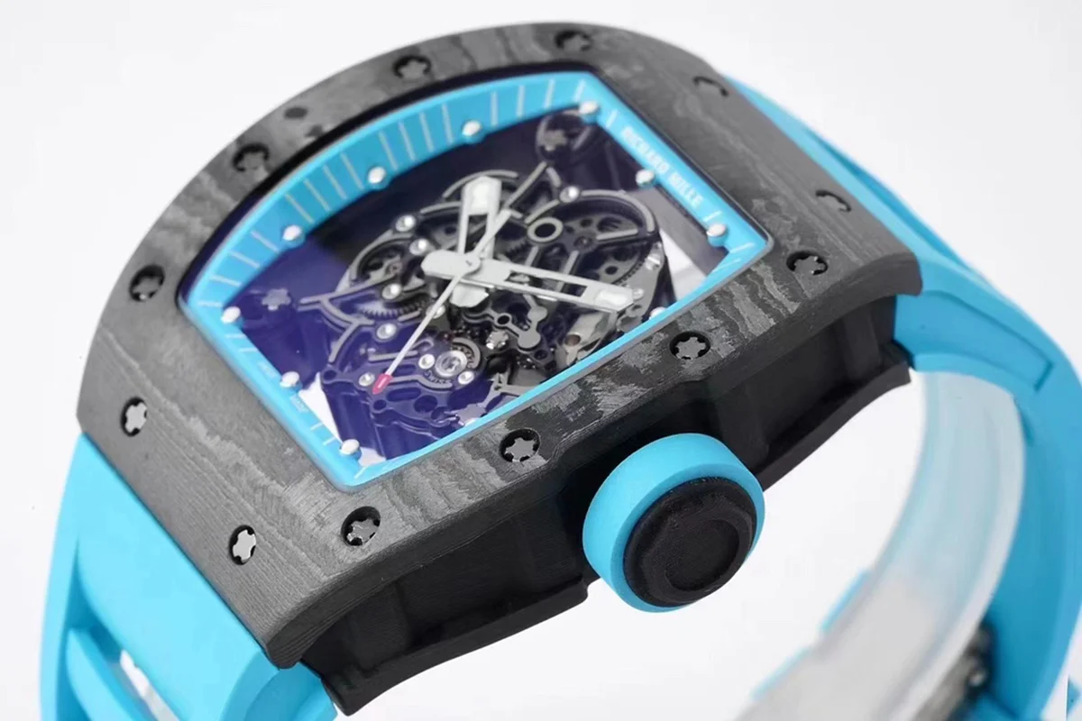RM 055 Bubba Watson “Yas Marina Circuit” NTPT on Blue Rubber Strap RMUL2