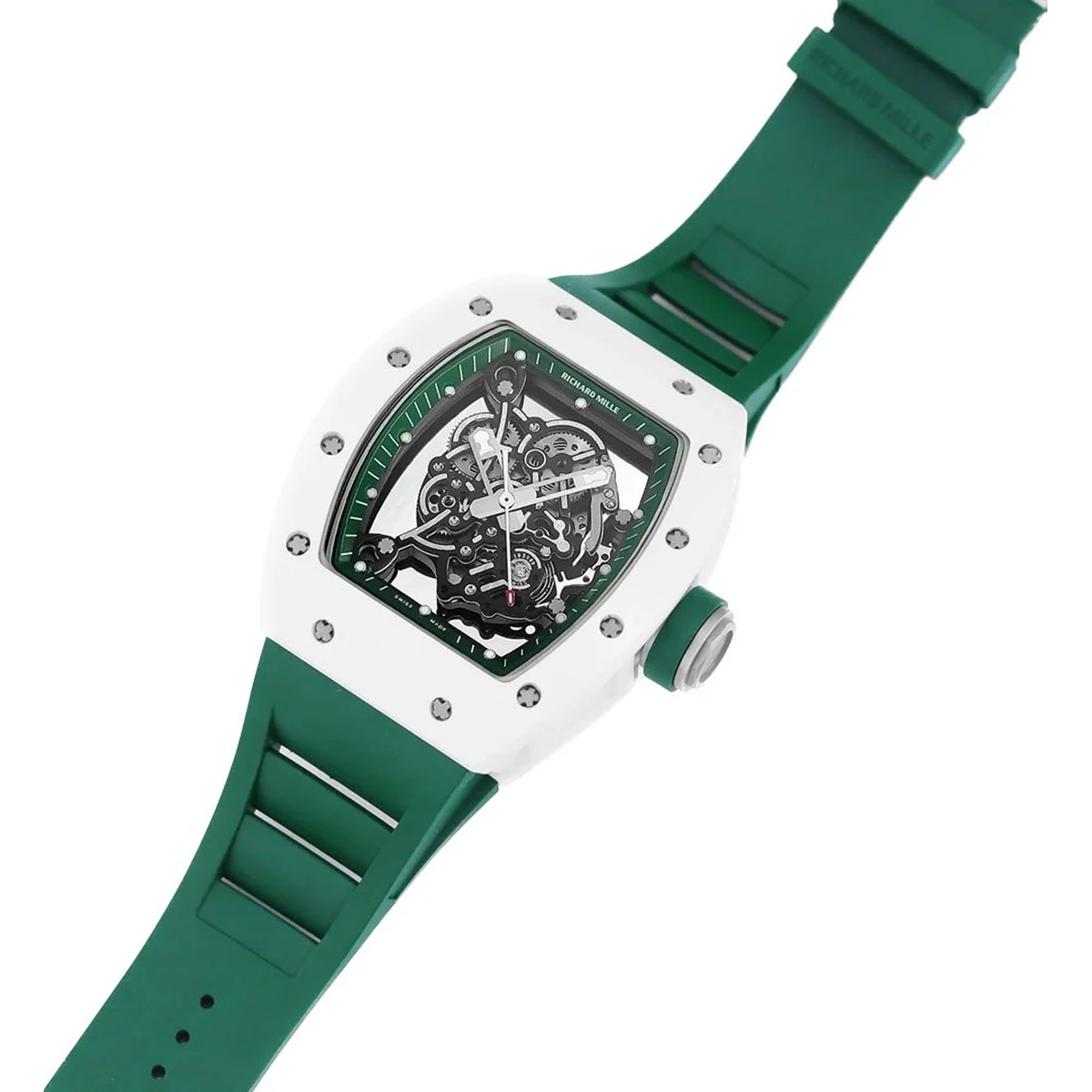 RM 055 White Bubba Watson White Ceramic on Green Rubber