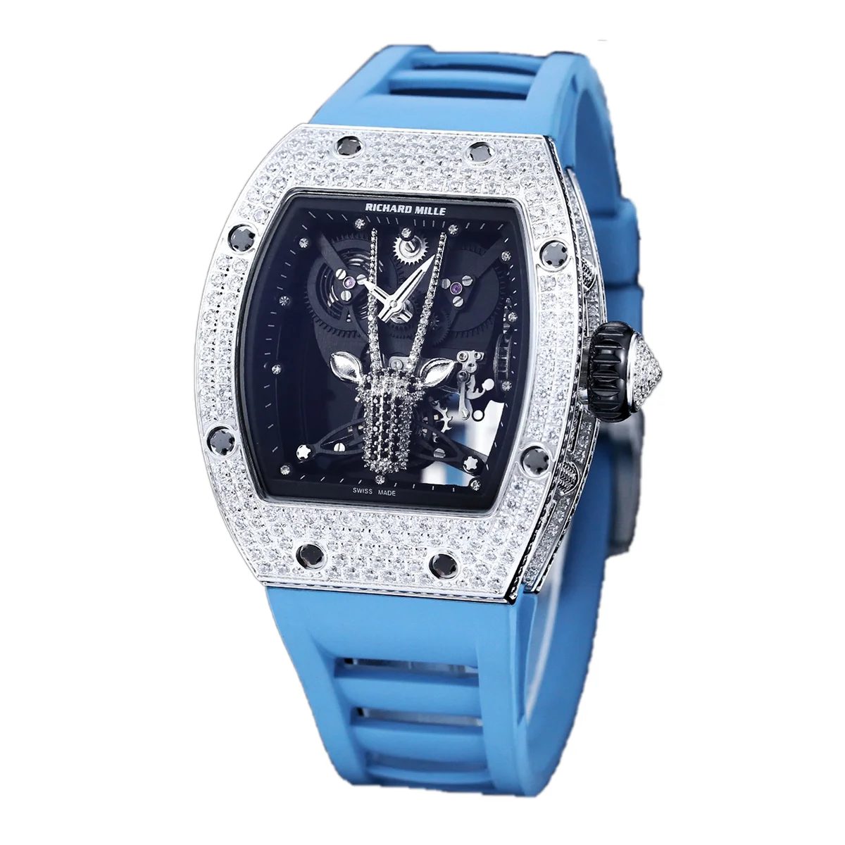 RM 51-05 Oryx Tourbillon in Steel with Diamond Bezel