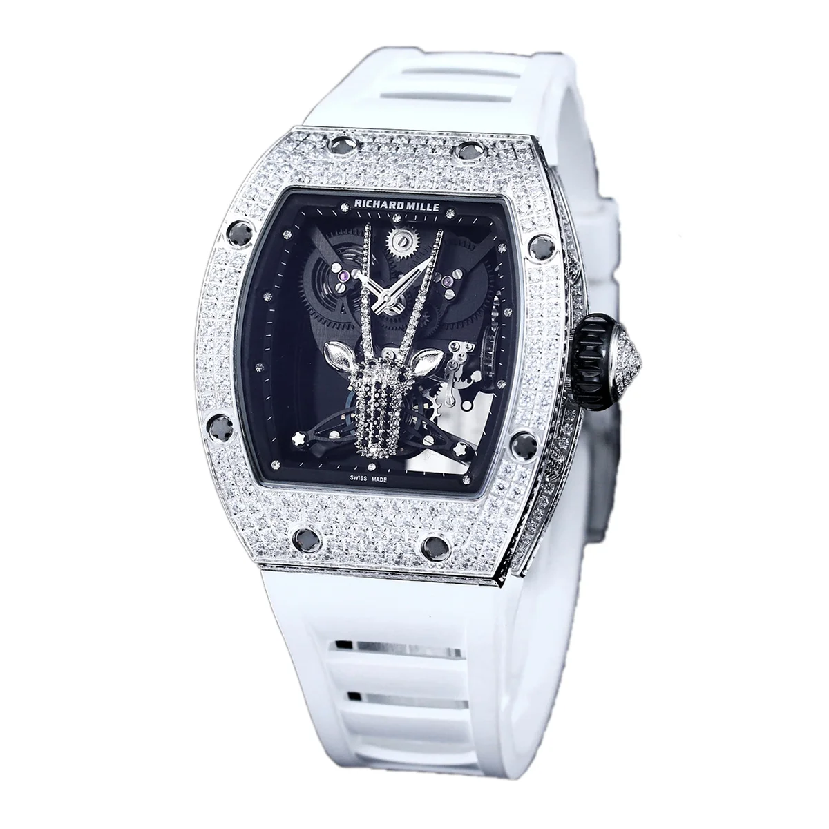 RM 51-05 Oryx Tourbillon in Steel with Diamond Bezel