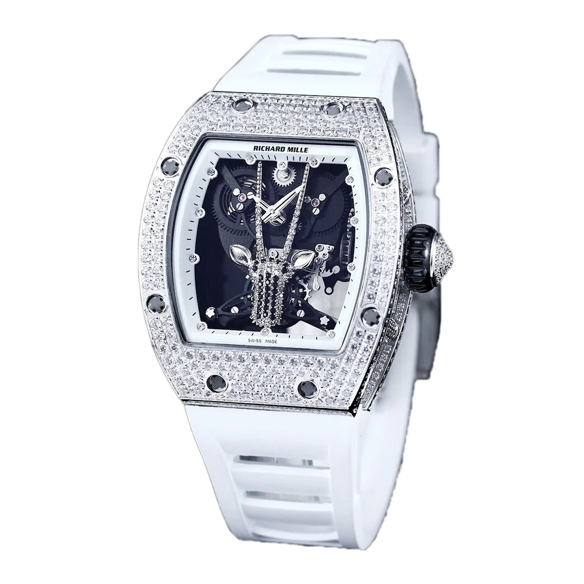 RM 51-05 Oryx Tourbillon in Steel with Diamond Bezel