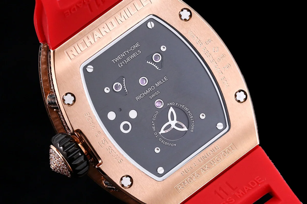 RM026-01 Tourbillon Panda in Rose Gold with Diamond Bezel