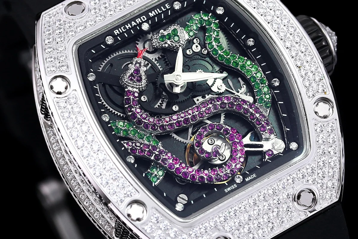 RM026-01 Tourbillon Serpent in Steel with Diamond Bezel