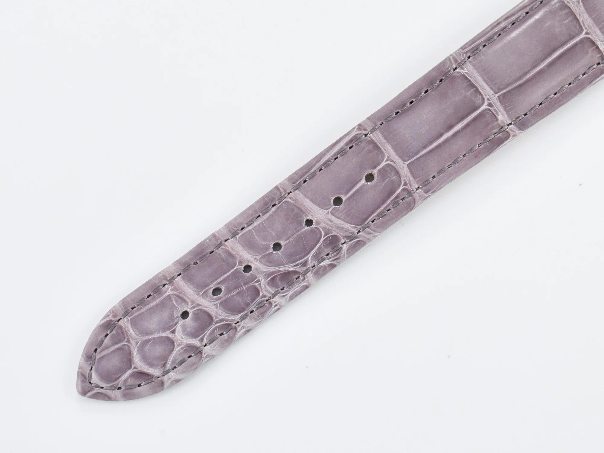 Ronde Louis Cartier 36mm RG DRF 1:1 Best Edition Sandblasted Beige Dial on Purple Leather Strap Ronda Quartz