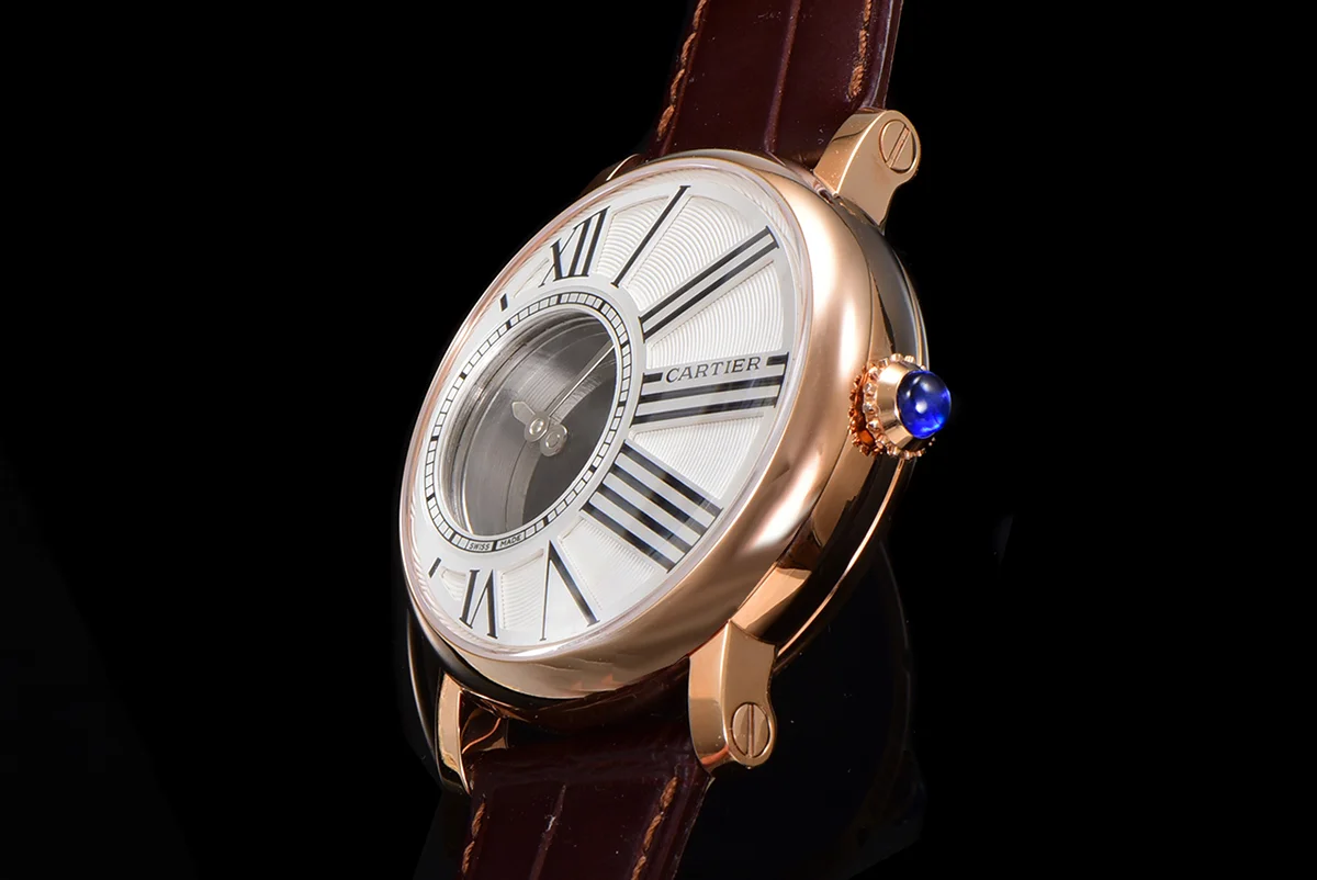 Rotonde De Cartier White Dial in Rose Gold