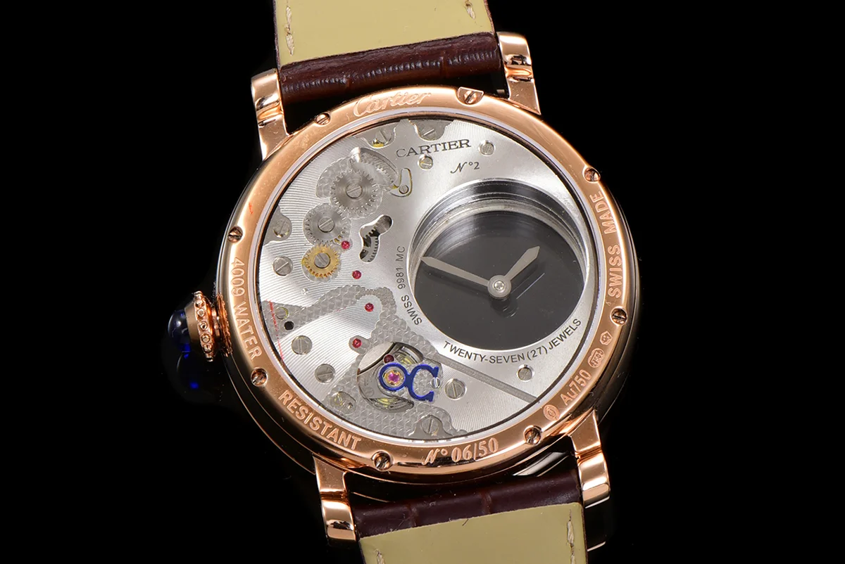 Rotonde De Cartier White Dial with Diamond Bezel in Rose Gold