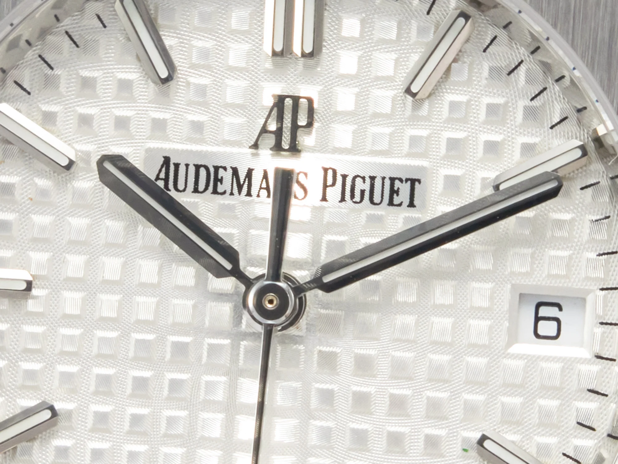 Royal Oak 34mm SS ZF 1:1 Best Edition White Textured Dial on SS Bracelet A5800