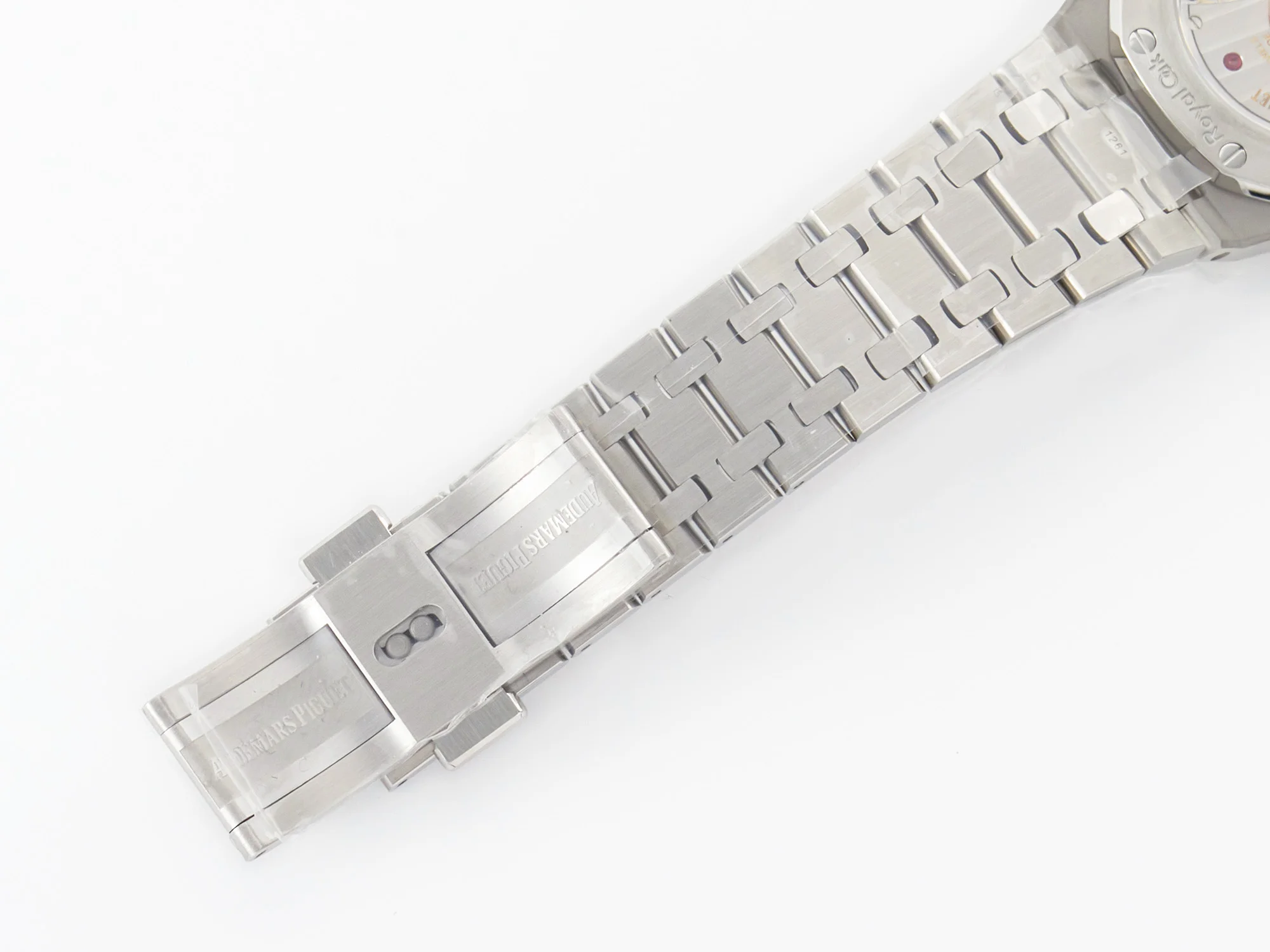 Royal Oak 34mm SS ZF 1:1 Best Edition White Textured Dial on SS Bracelet A5800