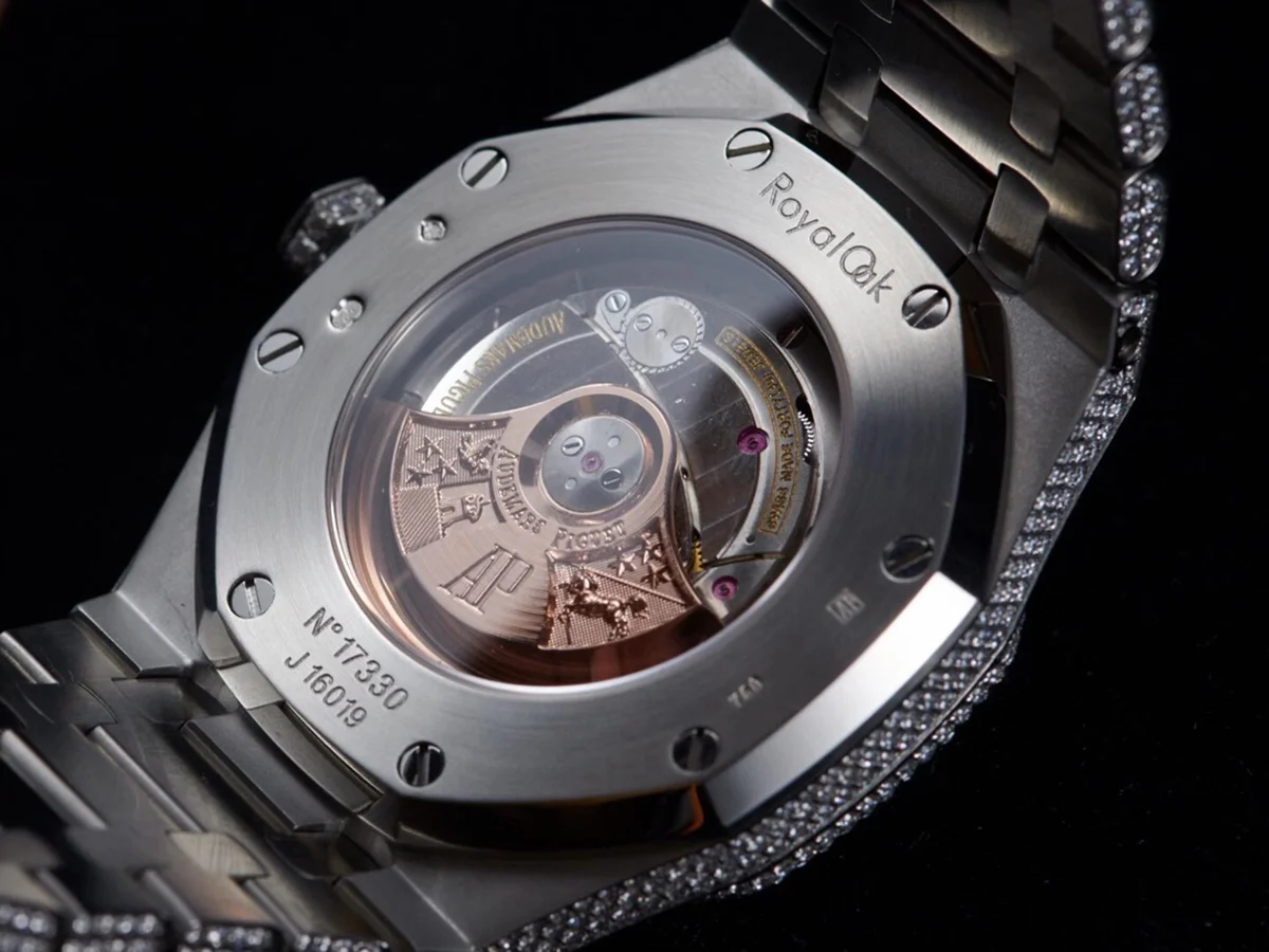Royal Oak 41mm 15400 Iced Out Steel in Stick Markers