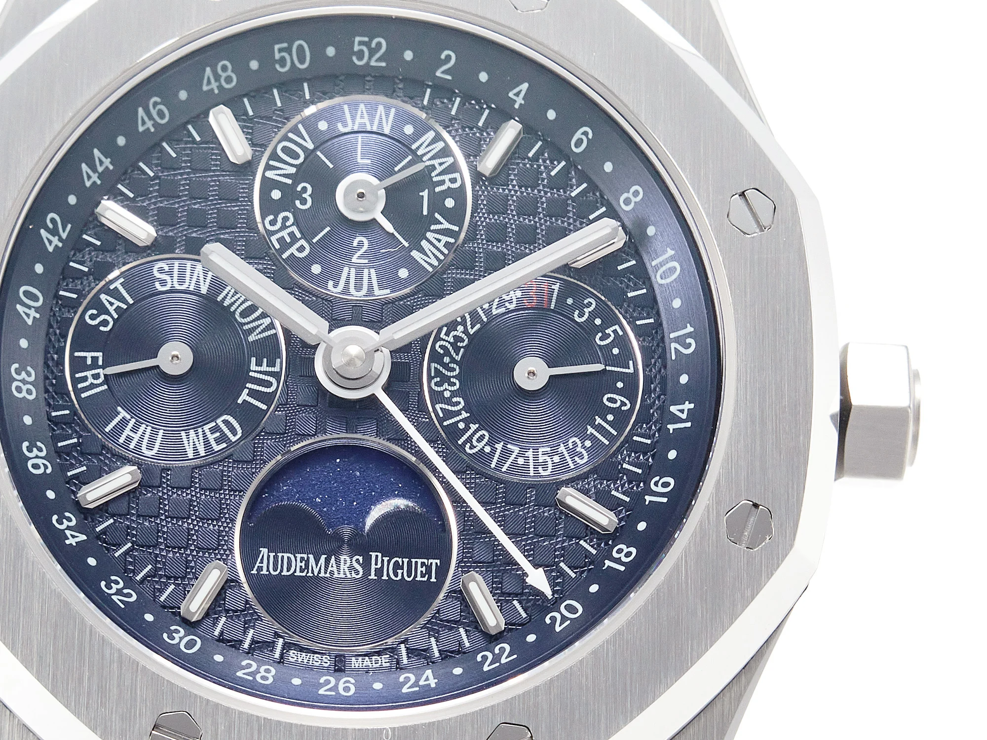 Royal Oak 41mm Perpetual Calendar 26574 SS APSF 1:1 Best Edition Blue Dial on SS Bracelet A5134 (CHS)