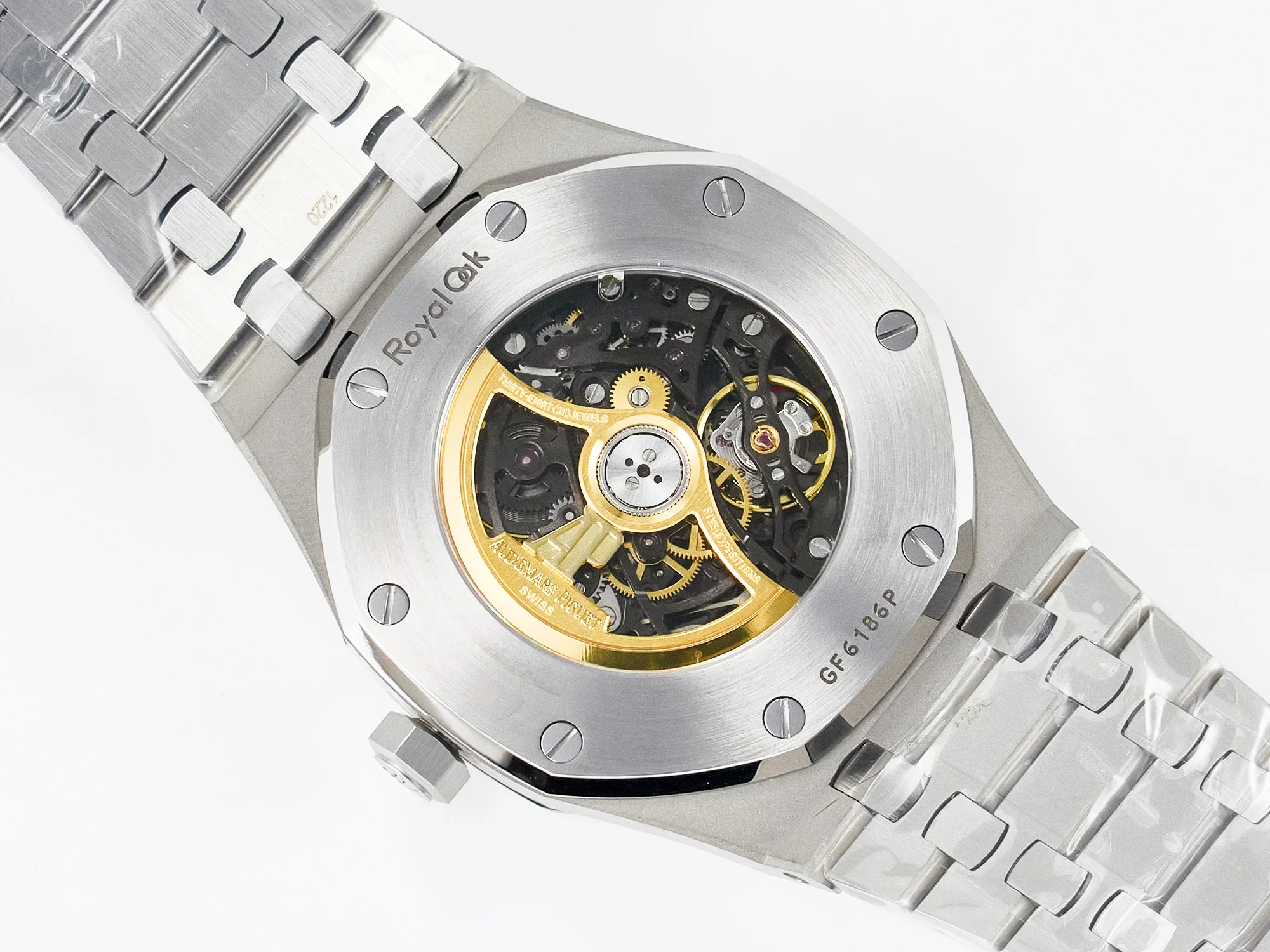 Royal Oak 41mm Skeleton 15407 SS ZF 1:1 Best Edition Skeleton Dial on SS Bracelet A3132