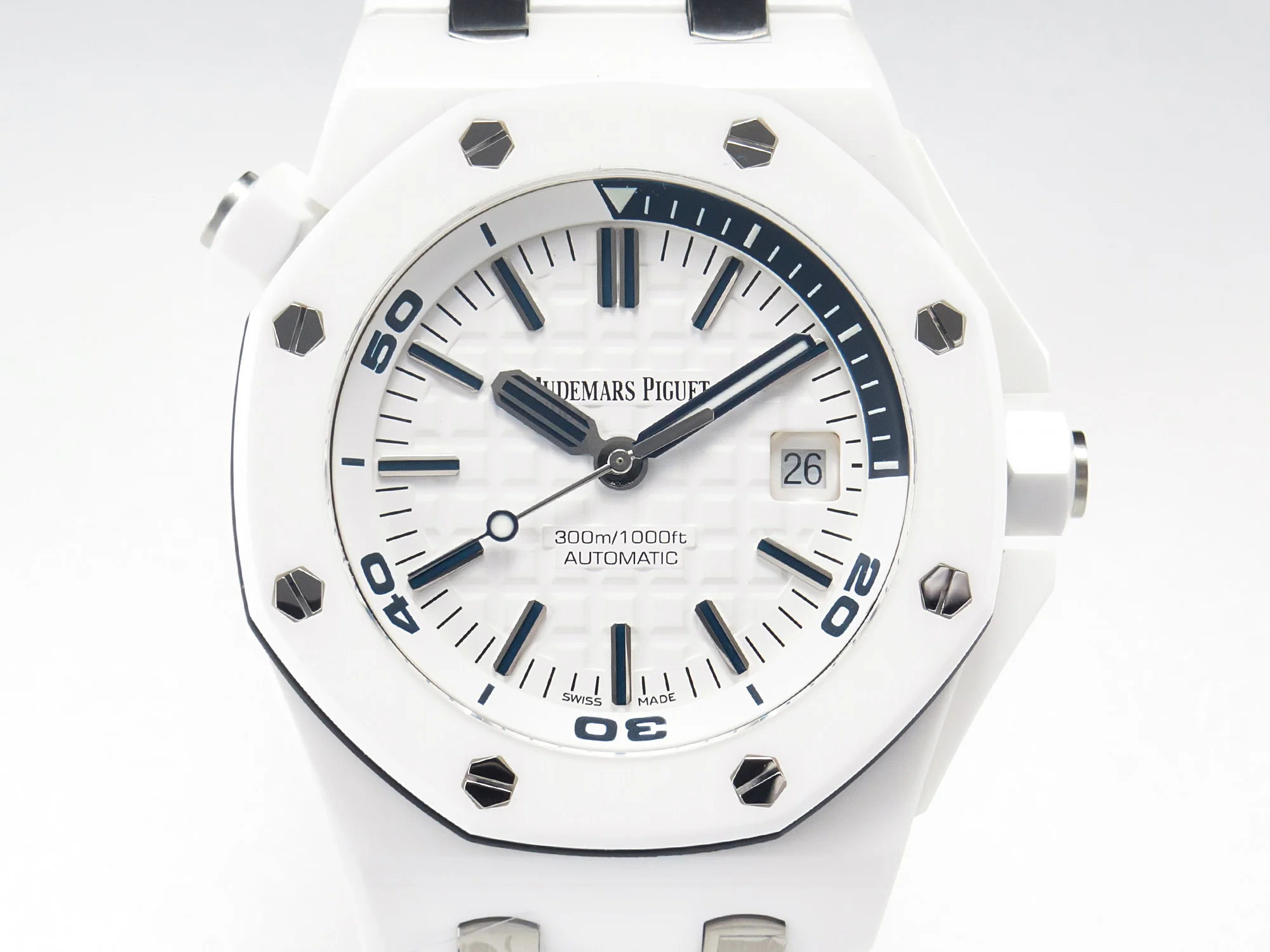 Royal Oak Offshore Diver 15707 White Ceramic ZF 1:1 Best Edition SA3120 Super Clone