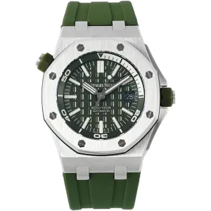 Royal Oak Offshore Diver Steel Khaki Dial 15710ST