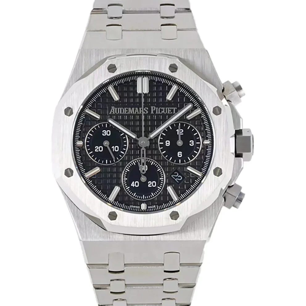 Royal Oak Self-Winding Chronograph Black Dial in Steel