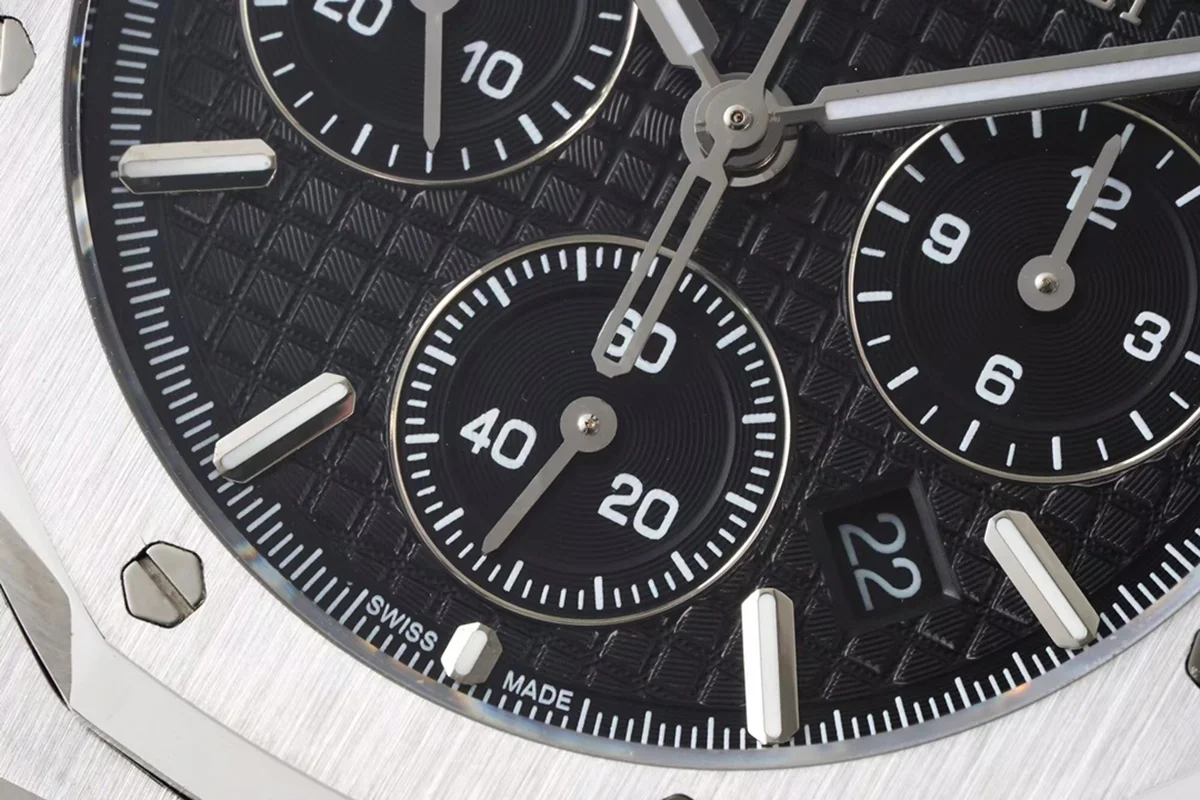 Royal Oak Self-Winding Chronograph Black Dial in Steel