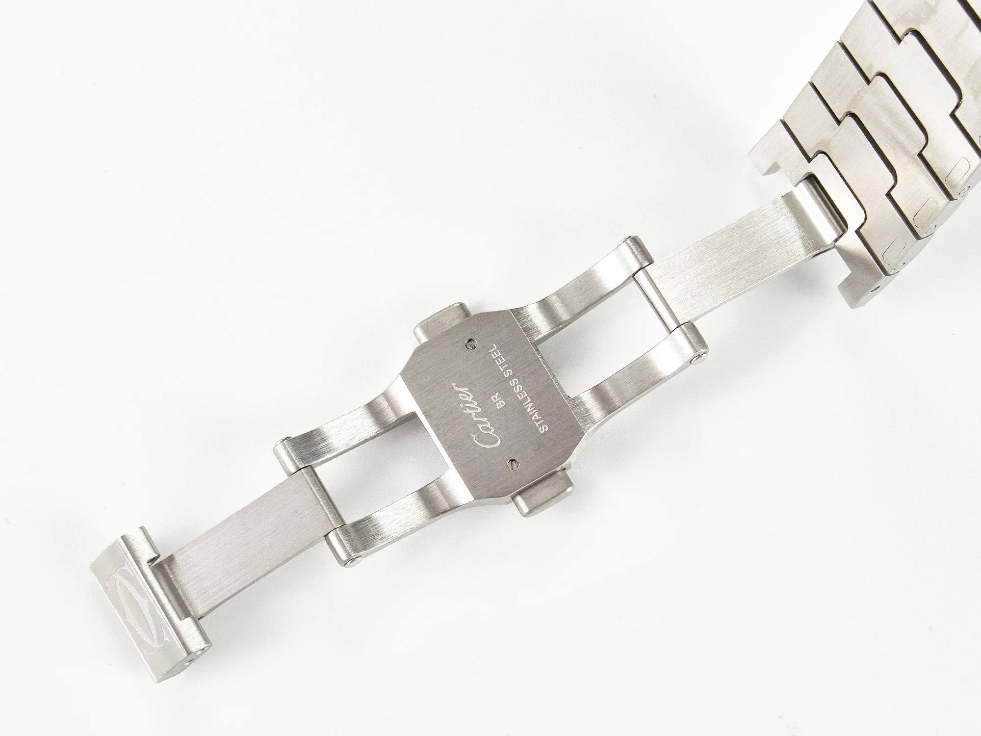 Santos de Cartier 40mm 2018 BVF 1:1 Best Edition Gray Bezel Gray Dial on SS SmartLinks Bracelet MIYOTA 9015